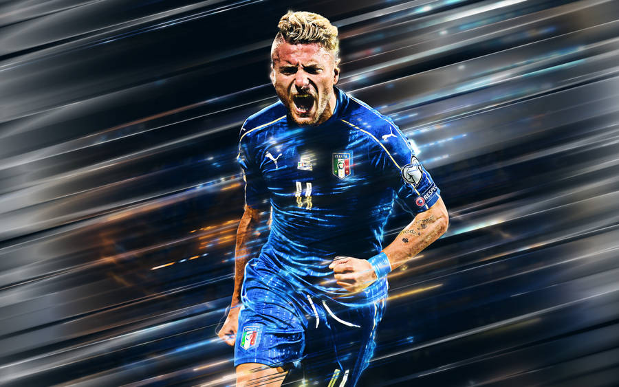 Ciro Immobile Fan Art Wallpaper