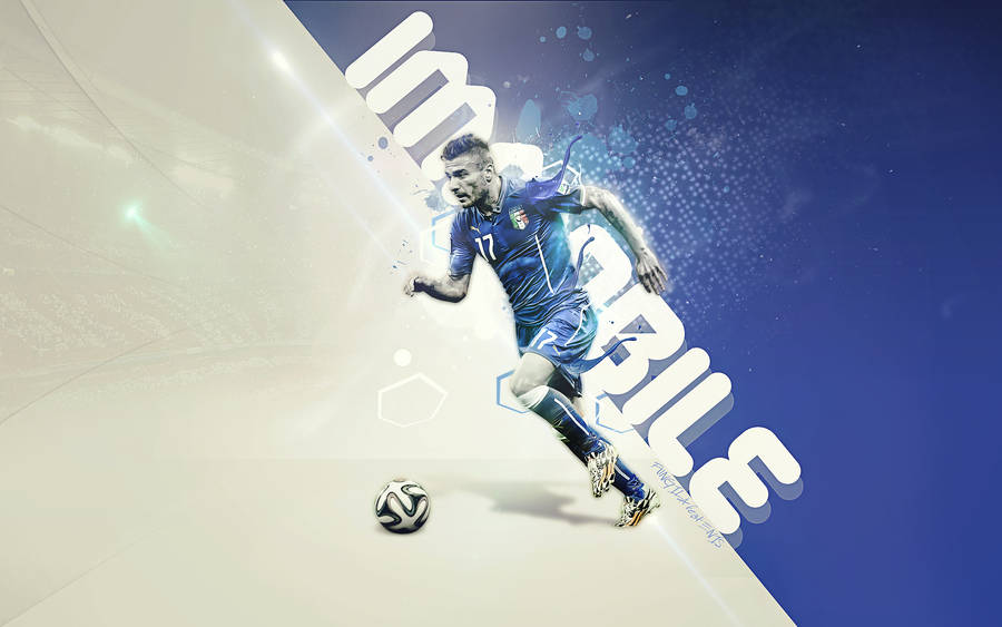 Ciro Immobile Graphic Design Wallpaper