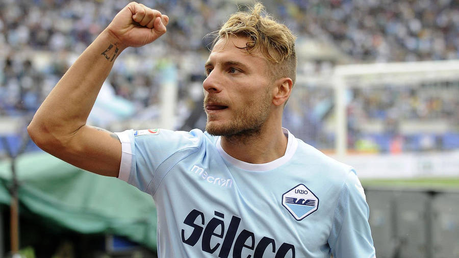 Ciro Immobile Lazio Uniform Wallpaper