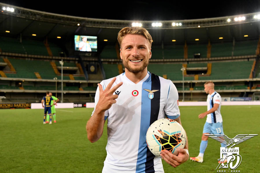 Ciro Immobile Of S.s. Lazio Wallpaper