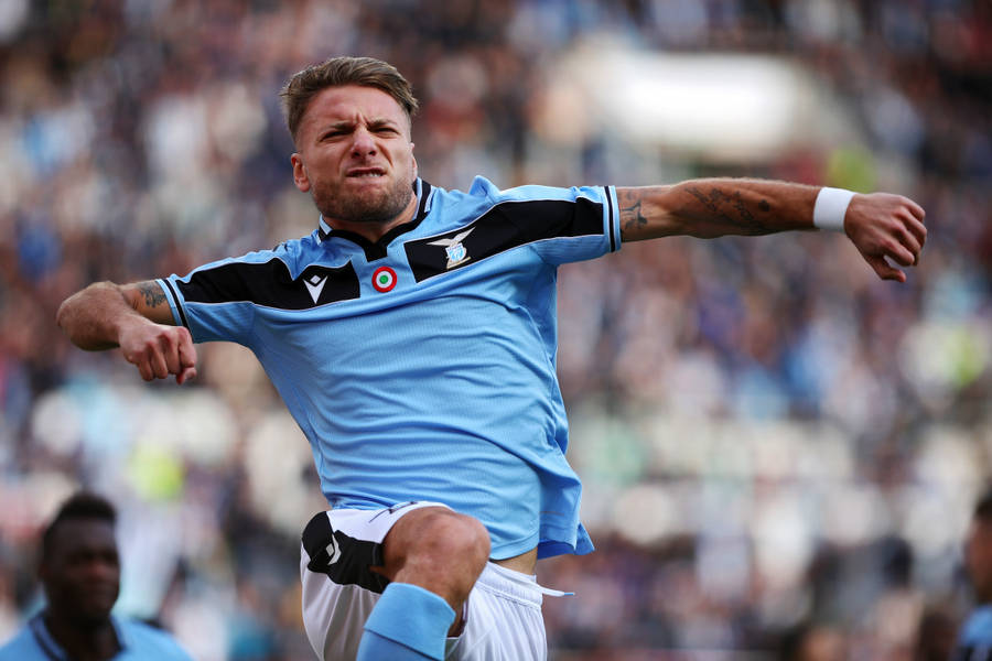 Ciro Immobile Serie A Club Lazio Wallpaper