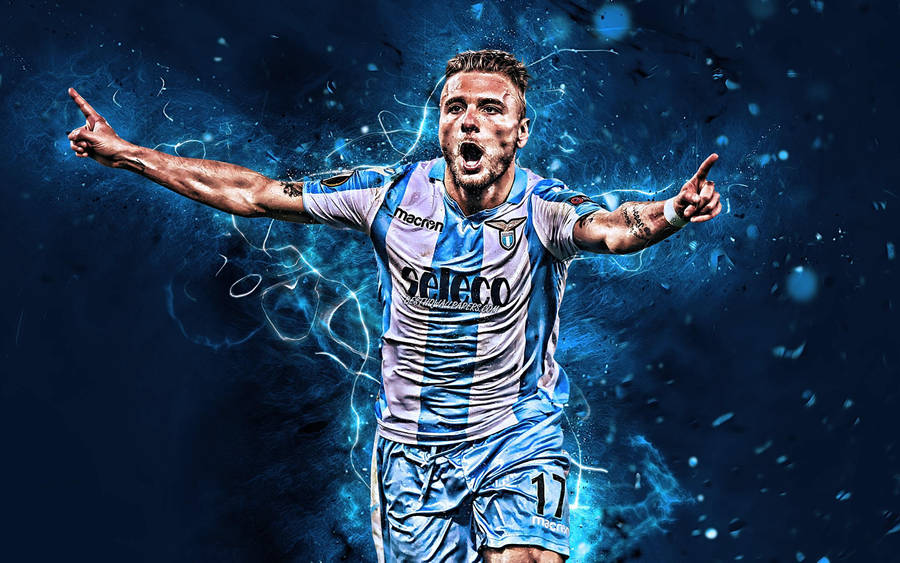 Ciro Immobile Vector Artwork Wallpaper