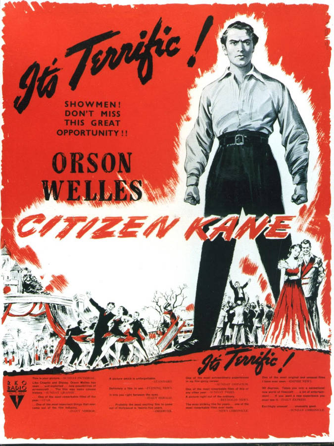 Citizen Kane Vintage Poster Wallpaper