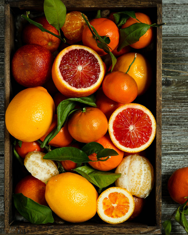 Citrus Orange Grapefruit Lemon Wallpaper