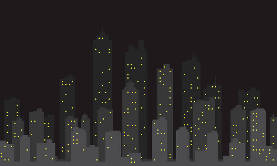 City Line Minimal Aesthetic Desktop Wallpaper