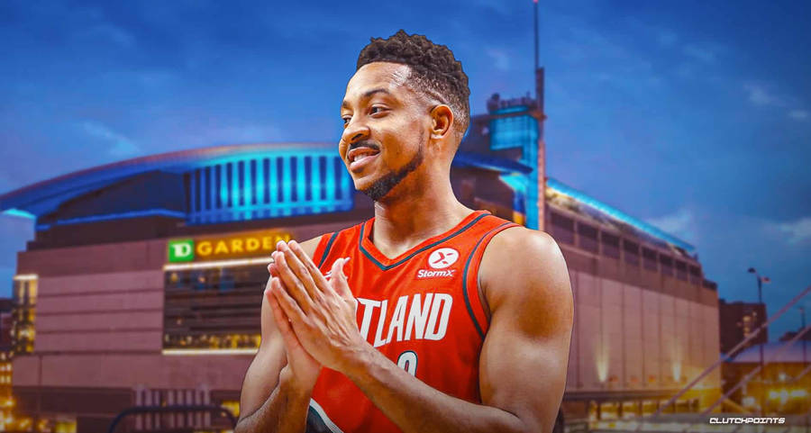 Cj Mccollum Against Arena Wallpaper