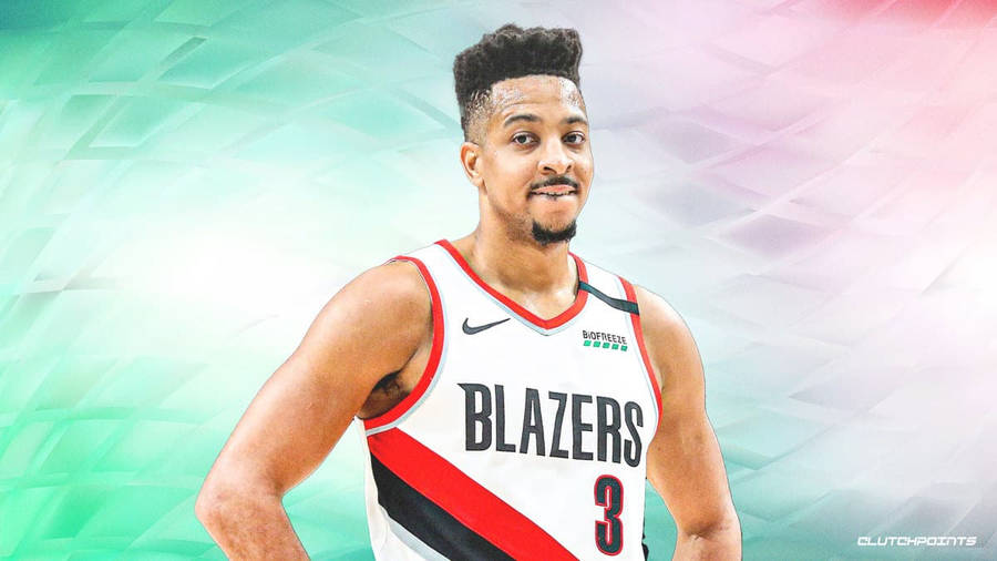 Cj Mccollum In Digital Cover Wallpaper