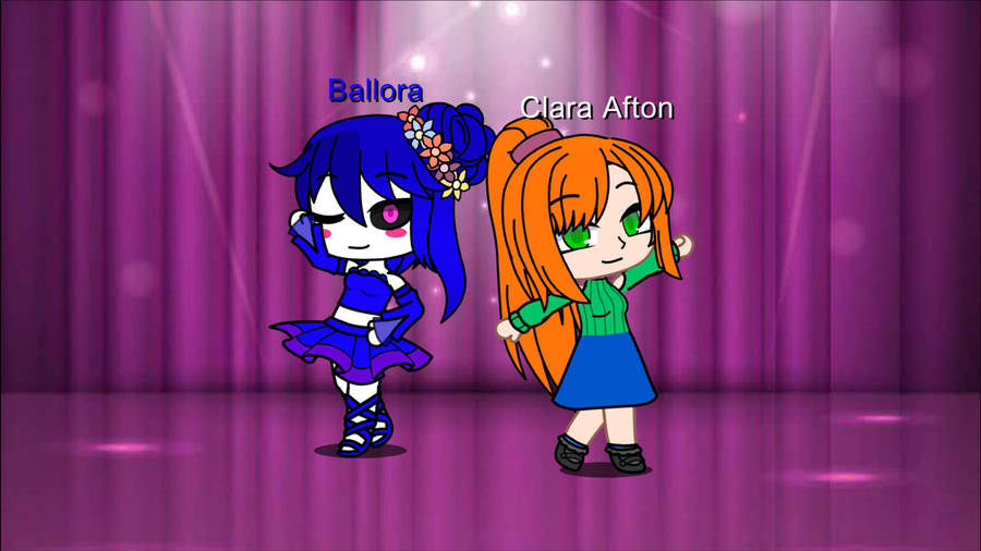 Clara Afton & Ballora Gacha Dance Wallpaper