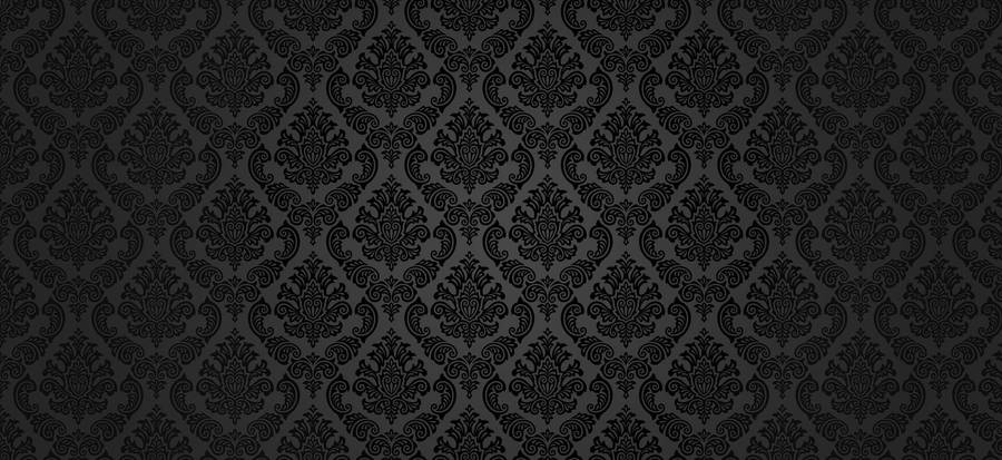 Classic Black Baroque Pattern Wallpaper