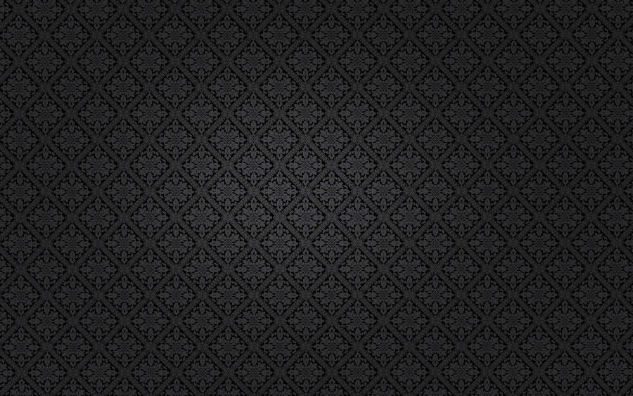 Classic Black Floral Diamond Pattern Wallpaper