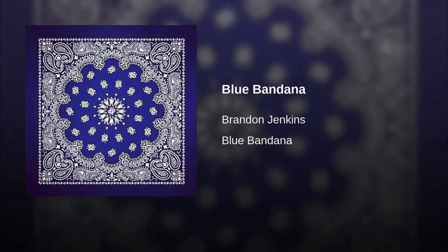 Classic Blue Bandana Design Wallpaper