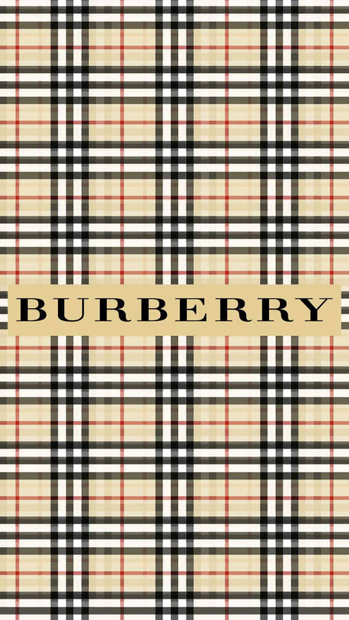 Classic Burberry Check Logo Wallpaper