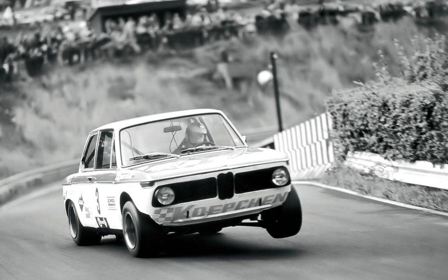 Classic Car Bmw 2002tii Monochrome Wallpaper