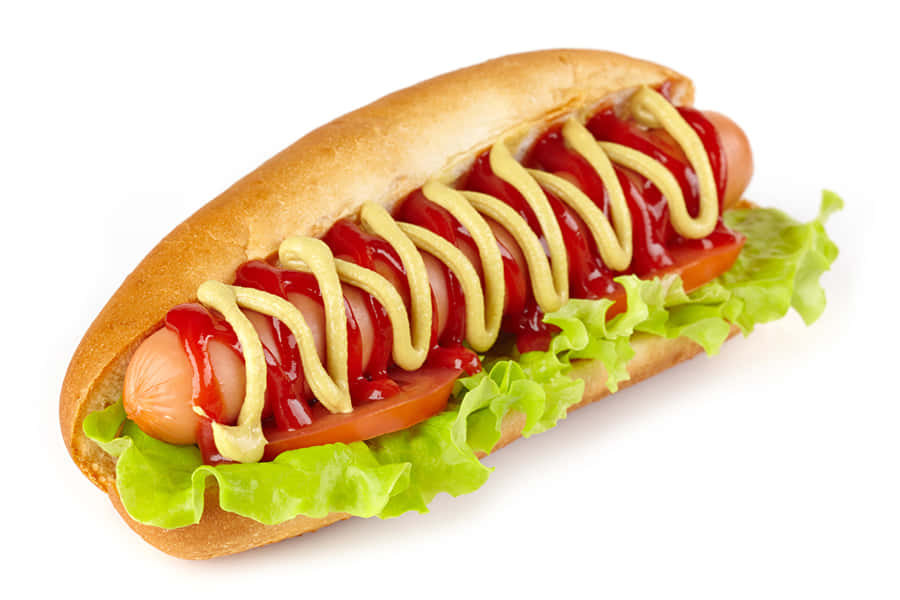 Classic Hot Dogwith Condiments.jpg Wallpaper