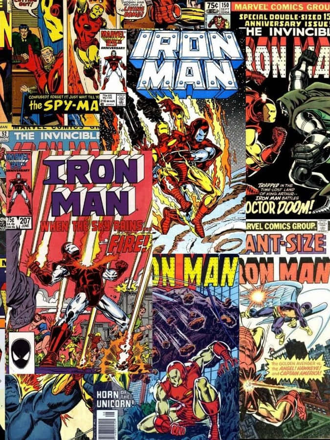 Classic Iron Man Ready For Action Wallpaper