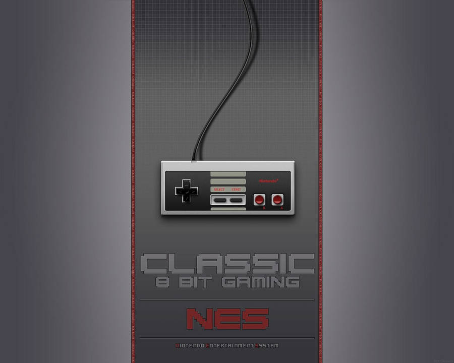 Classic Nes Controller Poster Wallpaper