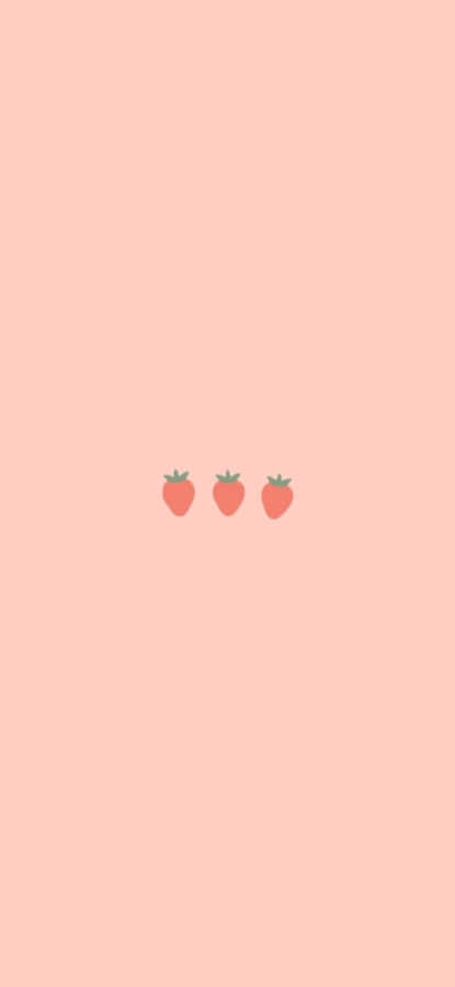 Classic Pastel Strawberry Wallpaper
