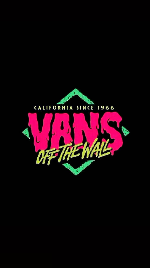 Classic Pink Retro Vans Logo Wallpaper