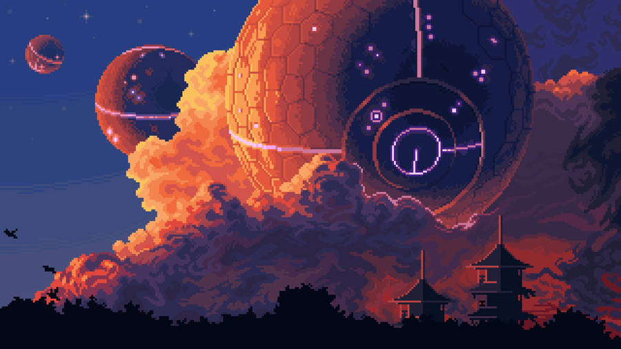 Classic Pixel Art Aesthetic Wallpaper Wallpaper