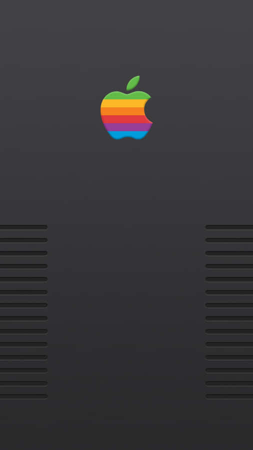 Classic Retro Apple Logo Wallpaper Wallpaper
