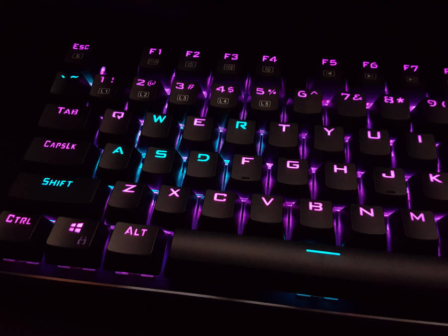 Classic Rgb Keyboard Keys Wallpaper