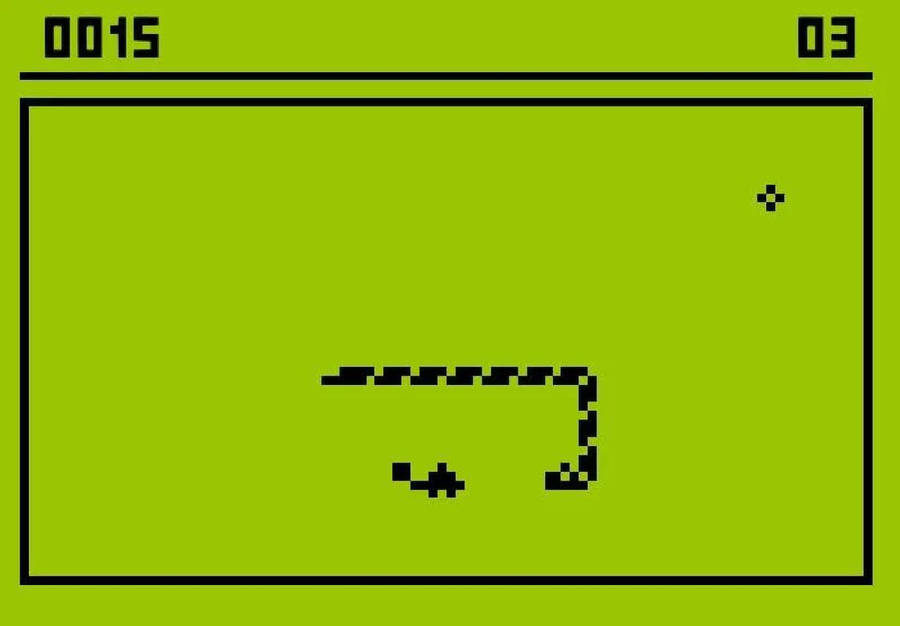 Classic Snake Game Design Wallpaper