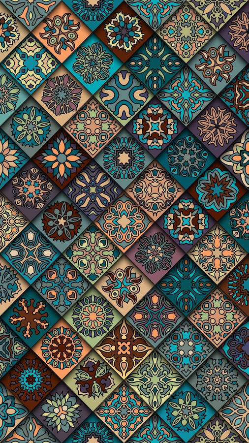 Classy Aztec Art Home Screen Wallpaper