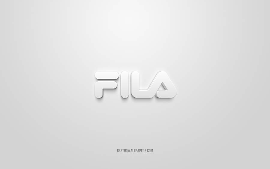 Classy White-on-white Fila Sneakers Wallpaper