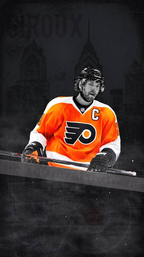 Claude Giroux Cityscape Poster Wallpaper