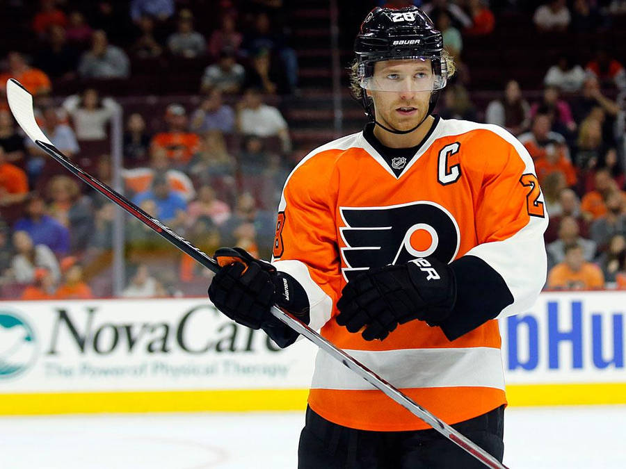 Claude Giroux Ice Hockey Stick Wallpaper