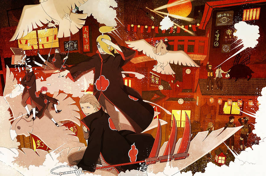 Clay Birds Akatsuki Pc Wallpaper