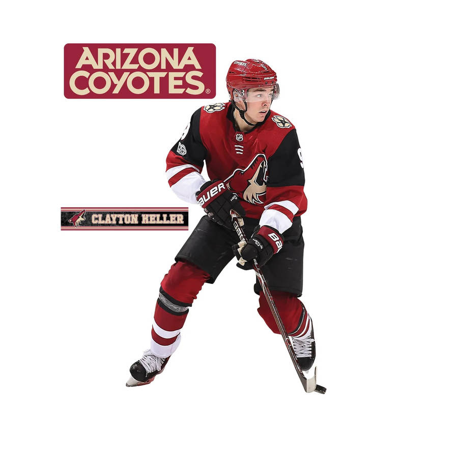 Clayton Keller Arizona Coyotes Poster Art Wallpaper