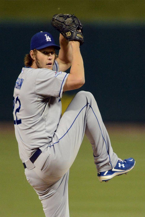 Clayton Kershaw Pitching Stance Wallpaper