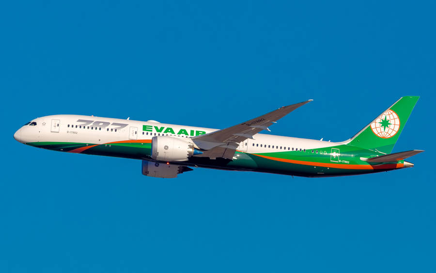 Clear Blue Sky Eva Air Wallpaper