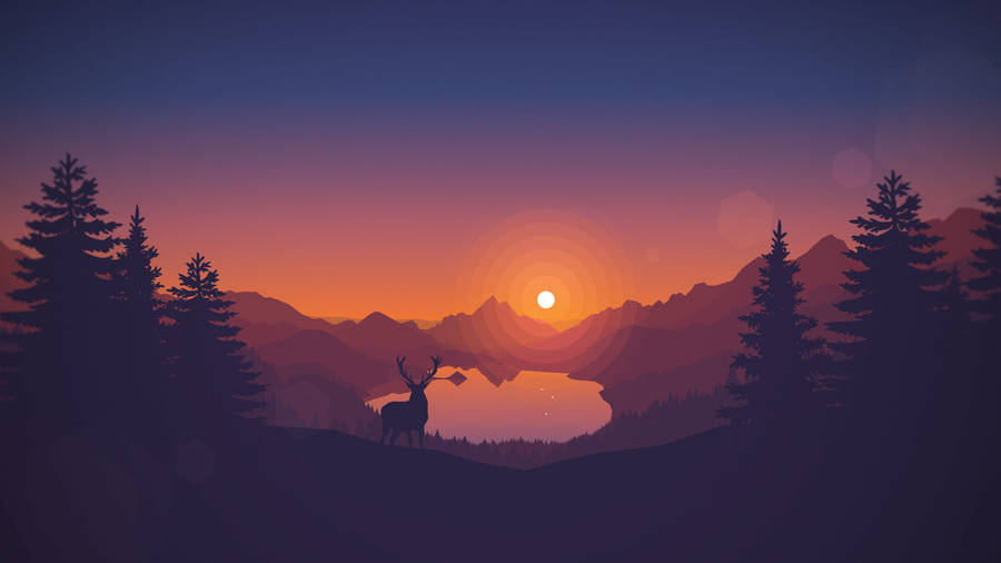 Clear Sky Vector Art Wallpaper