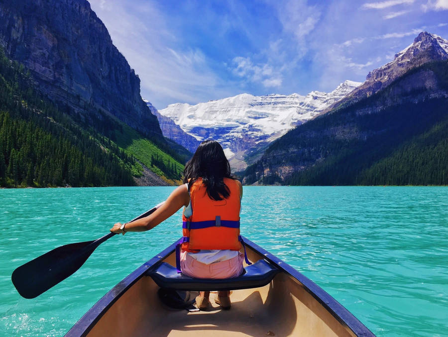 Clear Water Kayaking Wallpaper