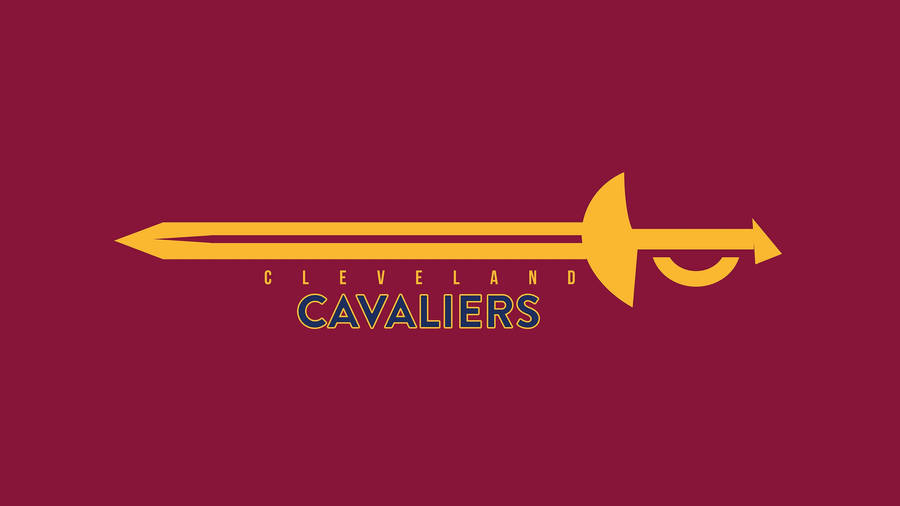 Cleveland Cavaliers Iconic Sword Logo Wallpaper