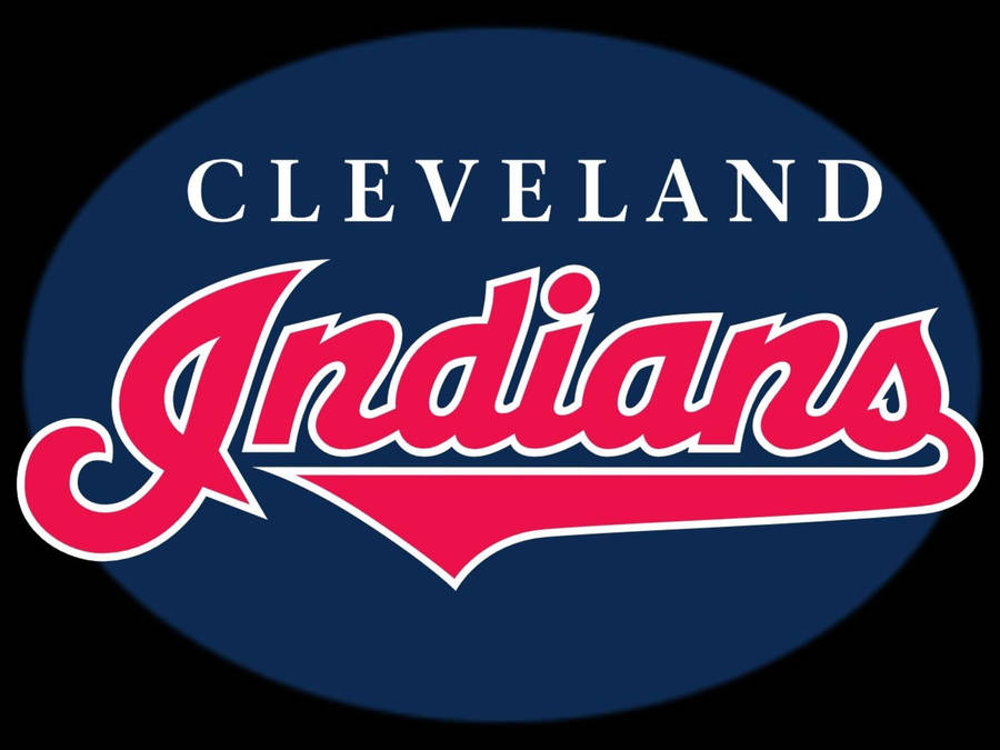 Cleveland Indians Mlb Name Logo Wallpaper