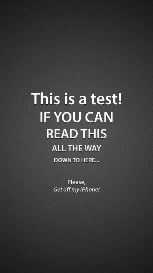 Clever Iphone Warning Wallpaper