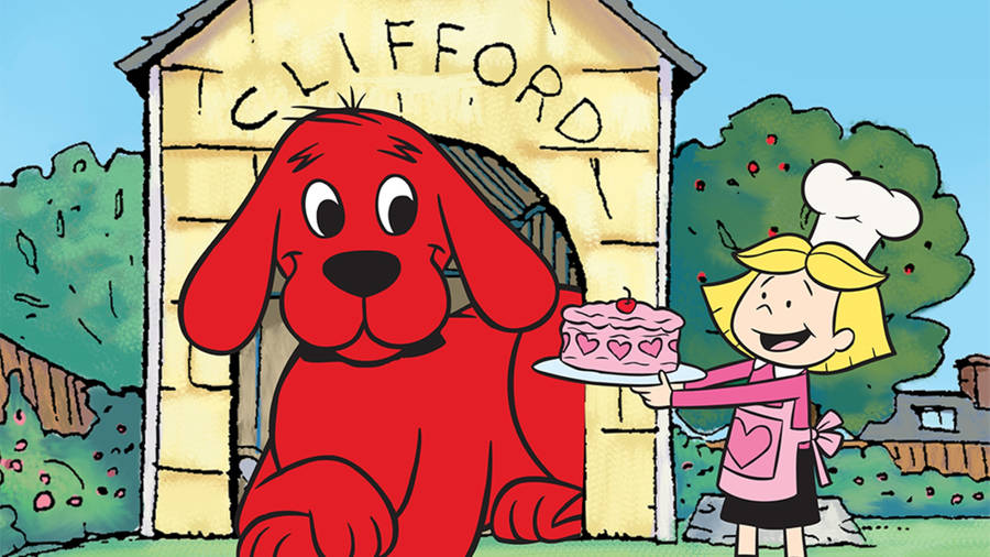 Clifford The Big Red Dog Birthday Cake Wallpaper