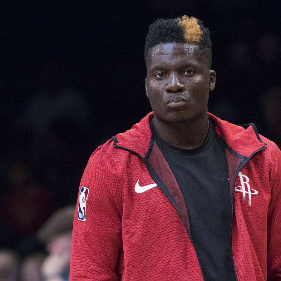 Clint Capela Wears Nba Jacket Wallpaper