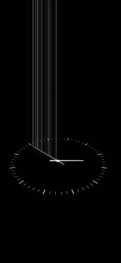 Clock Redmi Note 9 Punch Hole Wallpaper