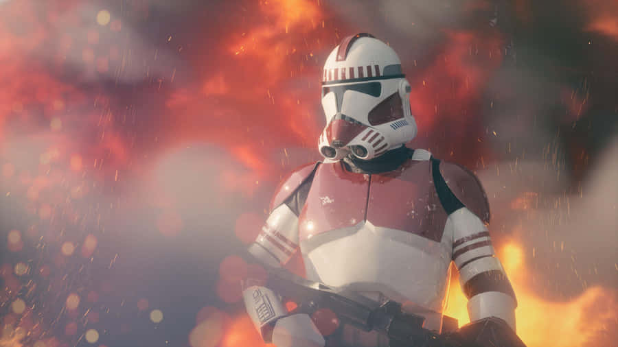 Clone Wars Explosion Fire Wallpaper