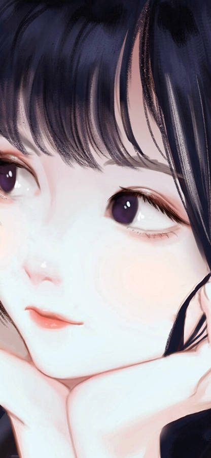 Close Shot Of Cute Woman Wallpaper