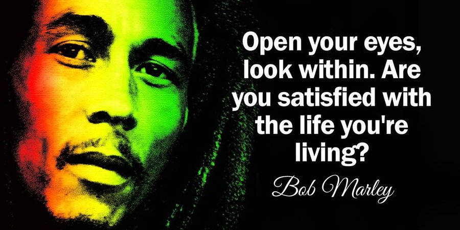 Close-up Bob Marley Quotes Wallpaper