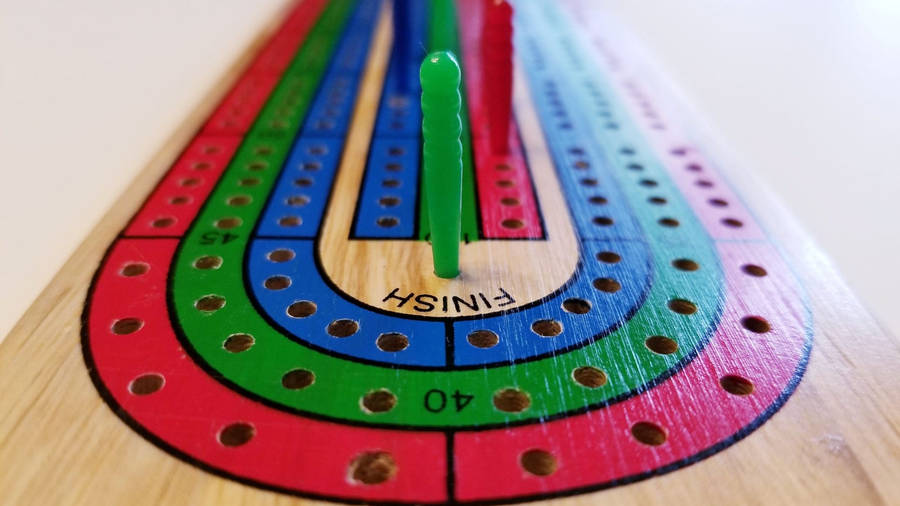 Close-up Cribbage Green Spillikin Wallpaper