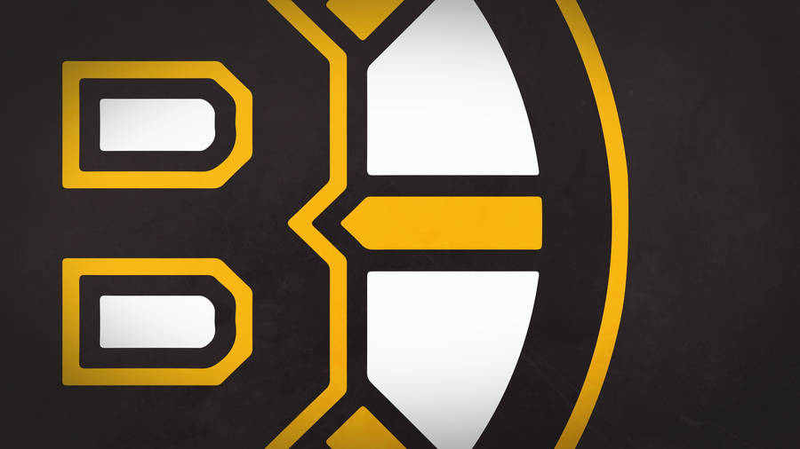 Close-up Of Boston Bruins Hockey Team Logo Wallpaper