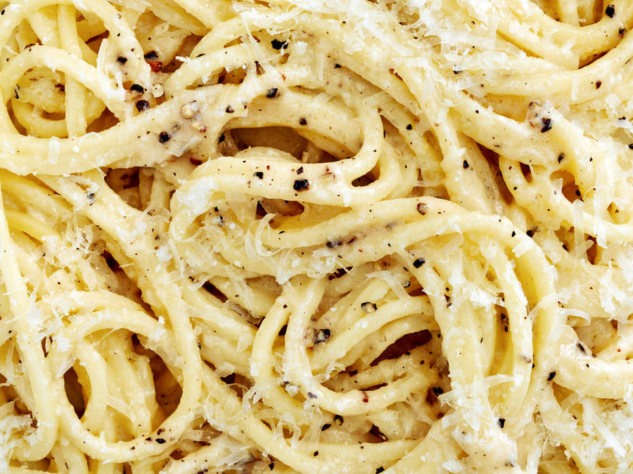 Close Up Of Cacio E Pepe Wallpaper