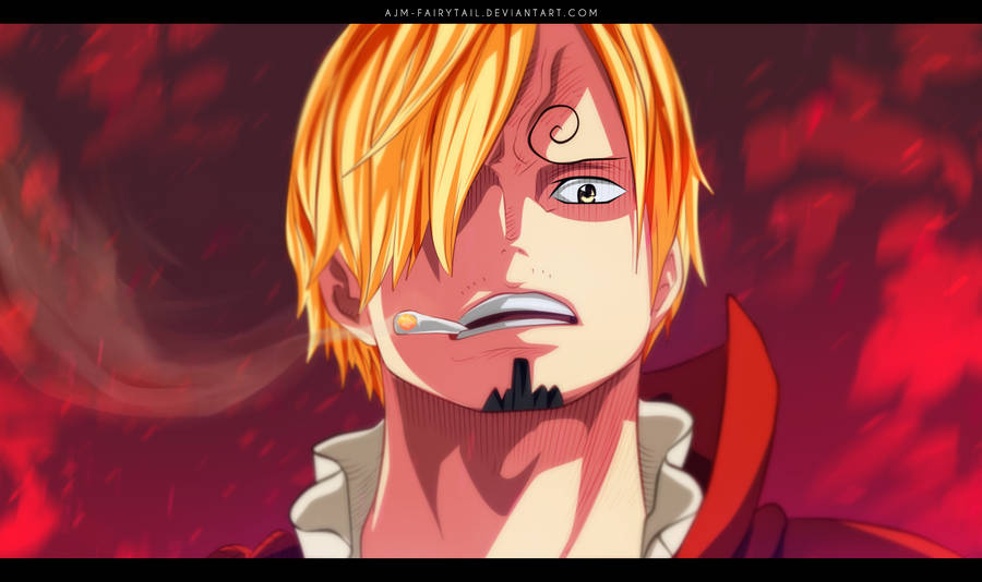 Close-up Of Intimidating Sanji Wallpaper