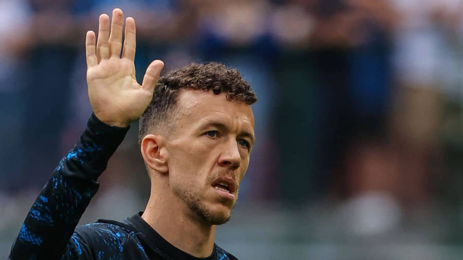 Close-up Of Ivan Perisic Waving Wallpaper